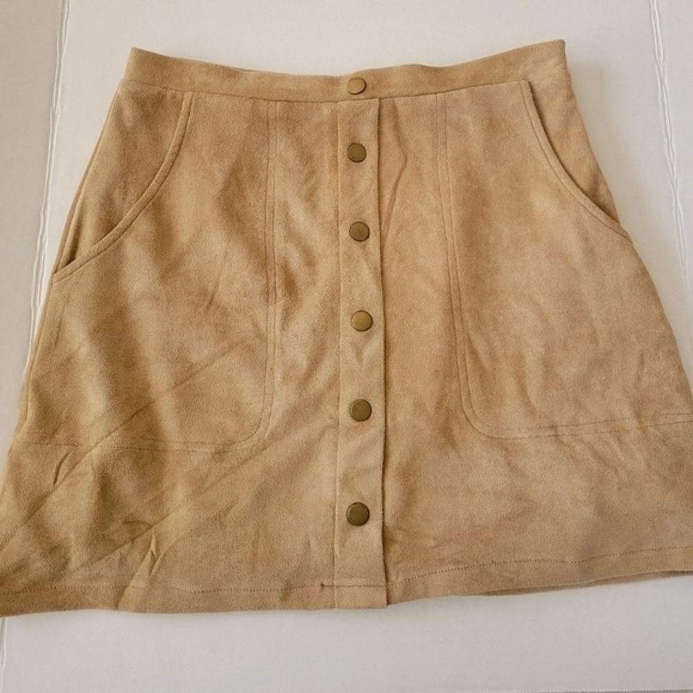 Hyfve Faux suede mini skirt size‎ medium
